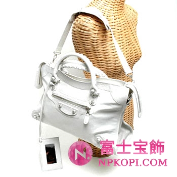 バレンシアガ（BALENCIAGA）ザ・ジャイアント シティ　レディース2wayハンドバッグ　ホワイト　281770-D94JN-9070 